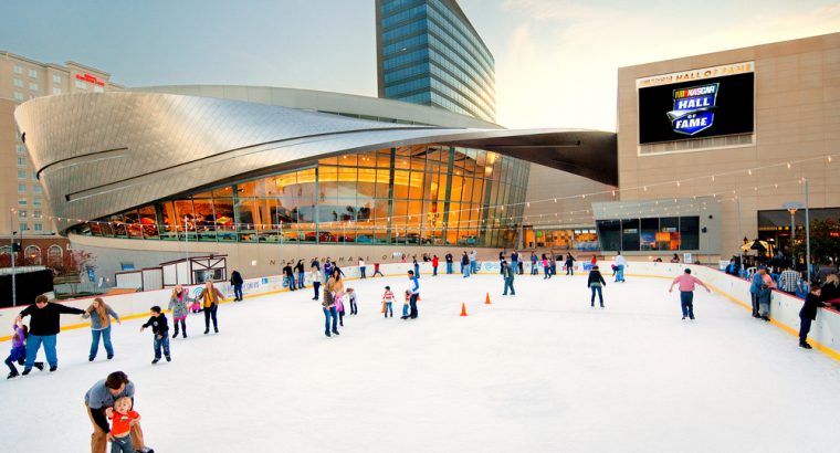 WBT Holiday on Ice outdoor ice skating rink in Charlotte NC