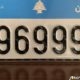 Motorcycle special plate number