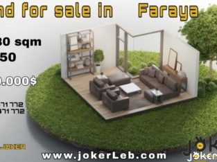 Land for Sale in Faraya